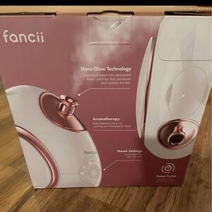 Fancii Facial Steamer with Pink Accents